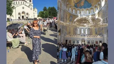 Voditeljka RTS-a se poklonila Pojasu Presvete Bogorodice, pa objavila fotografiju iz Hrama Svetog Save