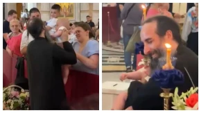 Mama donela bebu na celivanje pojasa Presvete Bogorodice: Ono što je uradila duhovniku nasmejalo je sve u Hramu