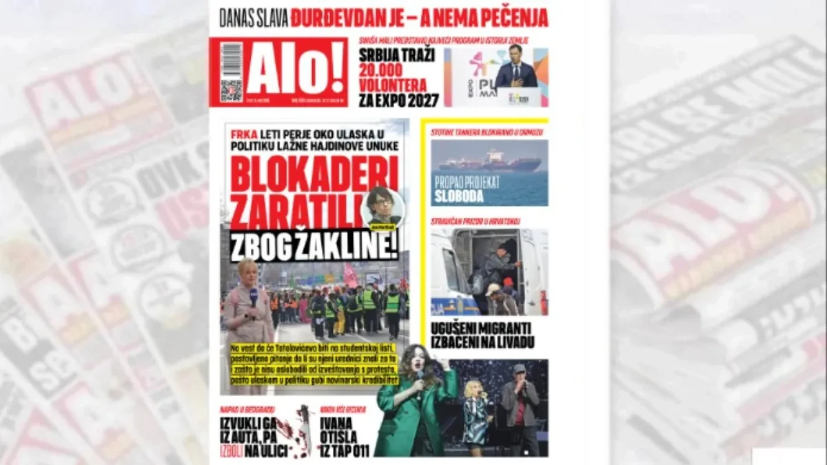 Blokaderi zaratili zbog Žakline! Leti perje oko ulaska u politiku lažne Hajdinove unuke  