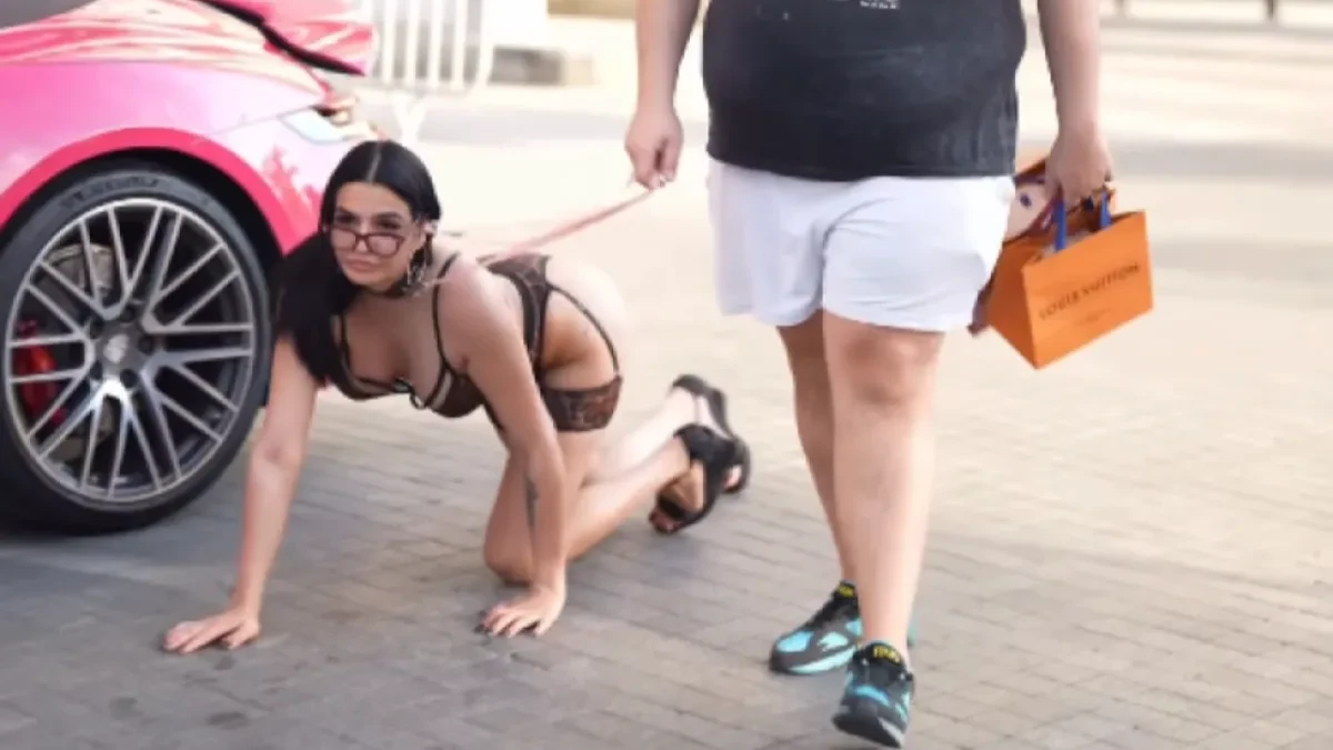 U halterima šeta na lancu! Stravične scene zaprepastile građane (FOTO)