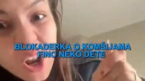 Ovo nude Srbiji?! Pogledajte kako blokaderka priča o svojim komšijama (FOTO)