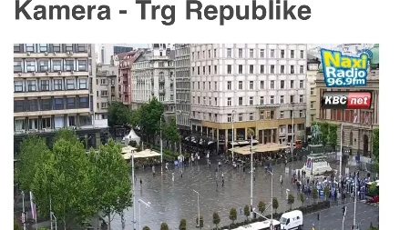 Marinika i Đilas "kidaju" na trgu! Mogli samo da broje pločice jer ljudi bilo nije (FOTO/VIDEO)