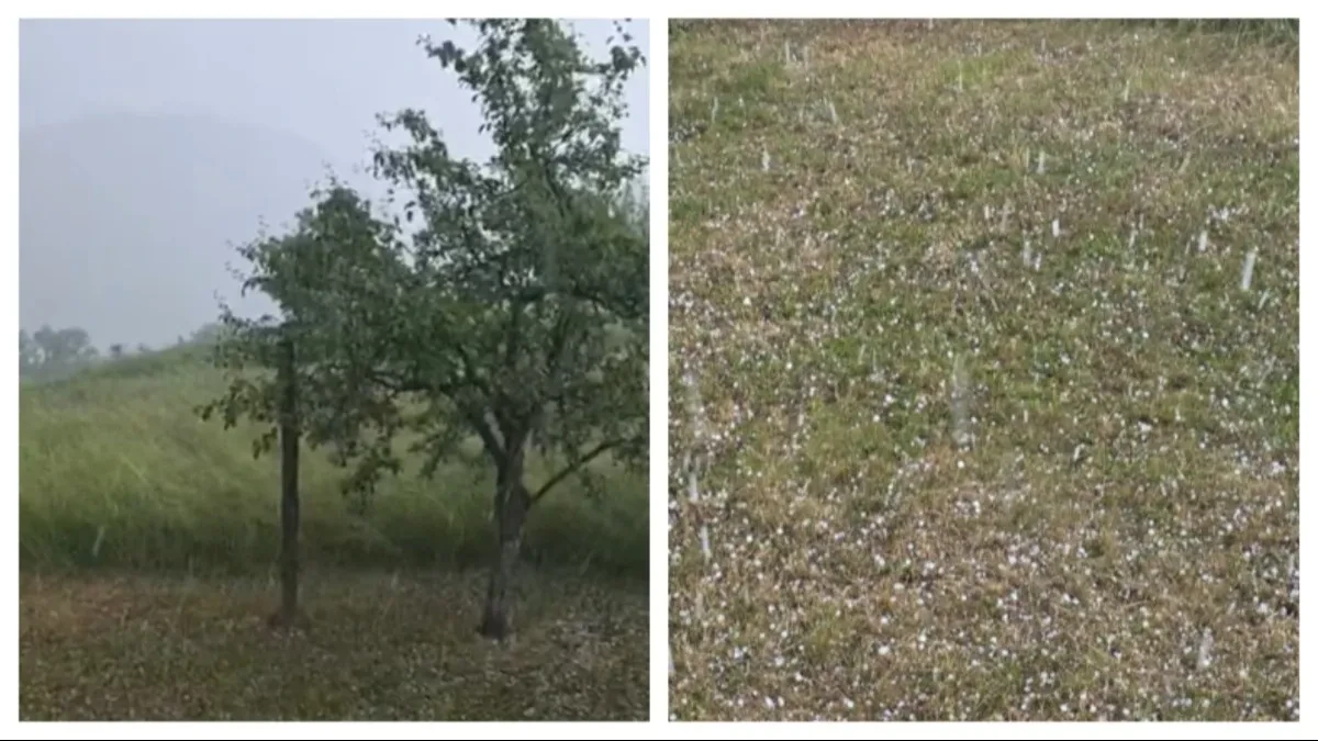 Krenulo nevreme u Srbiji! Ovde padaju ledene kuglice, sve se zabelelo