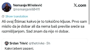 Blokader brani pljuvačicu po SPC, pa napao i Štimca: On je toksično kljuse