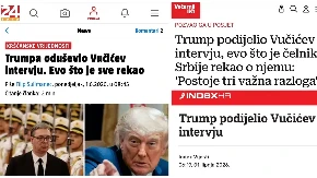 Tramp i Vučić vest broj jedan u Hrvatskoj! Evo kako pišu: "Trampa oduševio Vučićev intervju"