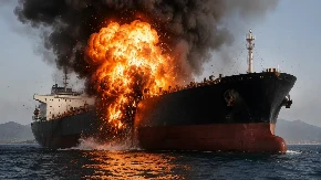 "Pogodili smo ruski tanker!" Gori u Crnom moru, oglasila se 