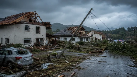 „Apokalipsa, sudnji dan!“ Razorna oluja za 15 minuta uništila pola sela u Sloveniji (FOTO)