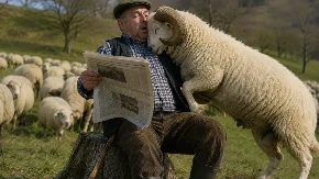 Vic dana: Mujo čuvao stado ovaca na livadi, pa poneo novine da čita..