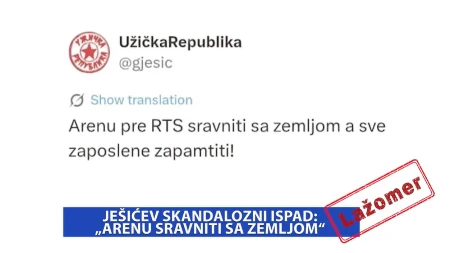 Ješićev skandalozni ispad: „Arenu sravniti sa zemljom“