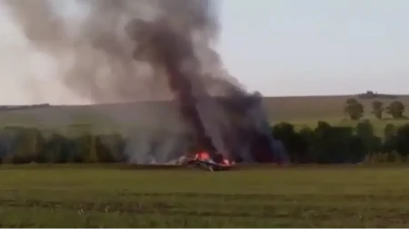 Srušio se ruski bombarder! Drama nakon napada na Ukrajinu, letelica buknula u plamen! 