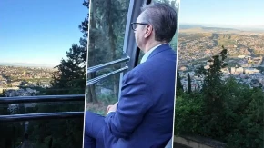 Vučić u vožnji žičarom! Predsednik objavio nesvakidašnji snimak iz Gruzije (VIDEO)