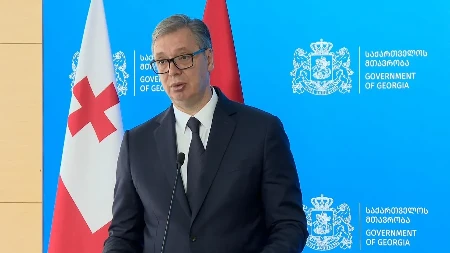 "Čestitam Gruziji što čuva svoju nazavisnost i sama donosi odluke" Vučić i Kobahidze se obraćaju javnosti! (VIDEO)