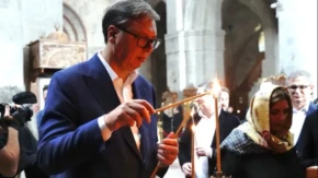 Vučić u poseti Manastiru Svetog Đorđa u Alaverdiju: "Ovo je jedna od najlepših uspomena koje nosim iz prijateljske Gruzije"