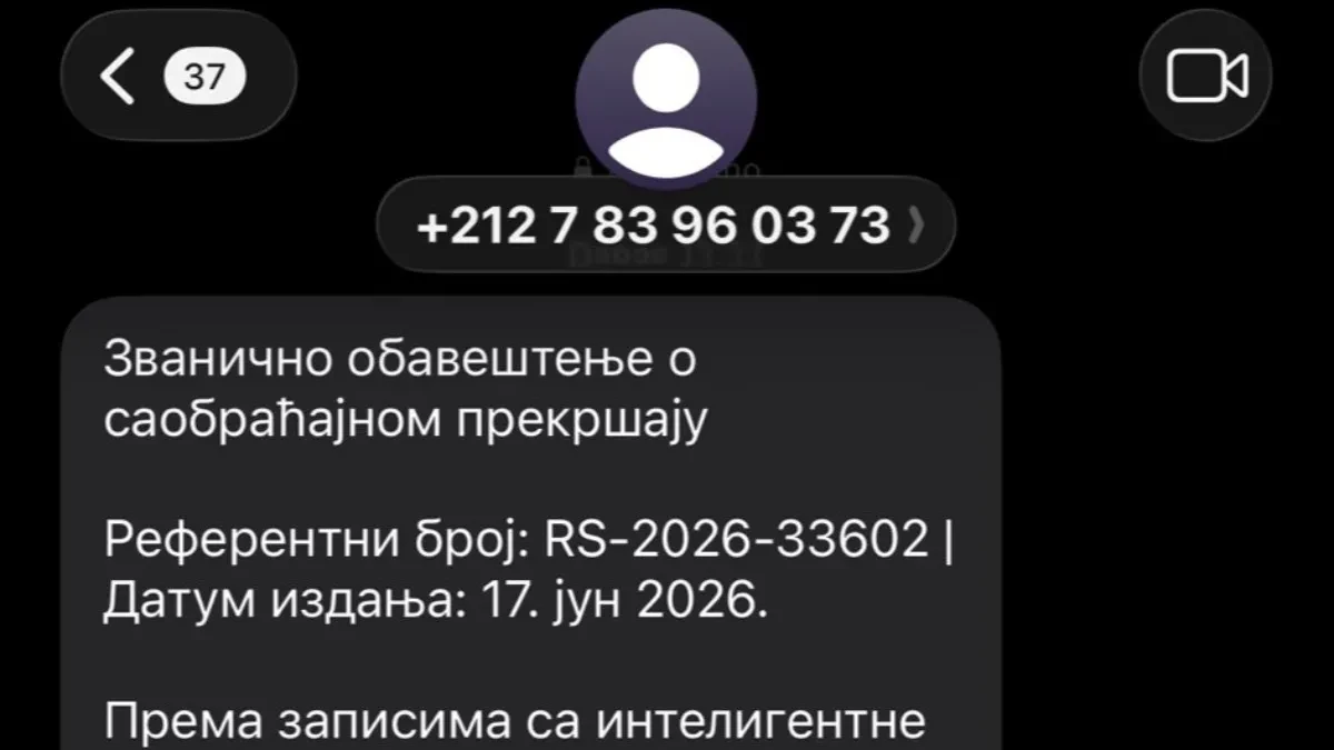 Pazite se ako vam stigne ovakva poruka! Lažna eUprava traži da hitno platite kaznu