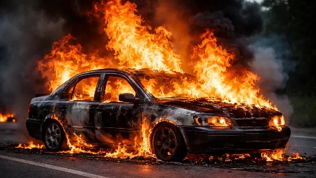Poruka ili osveta? Zapaljen automobil službenika policije