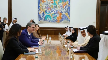 Sastanak na Andrićevom vencu: Vučić sa predsednikom Federalnog nacionalnog saveta UAE