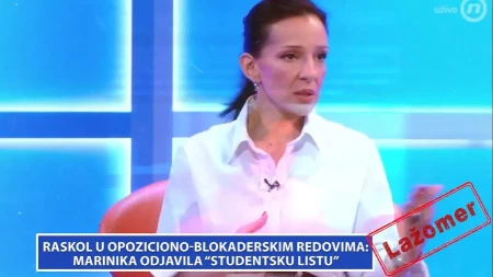 Raskol u opoziciono-blokaderskim redovima: Marinika odjavila "studentsku listu"
