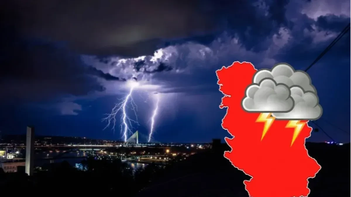 Nevreme tutnji Srbijom! Grmljavina, grad i olujni vetar, upozorenje za Beograd! (VIDEO)