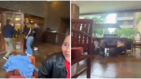 Ljudi vrište i beže pod stolove: Zemljotres uzdrmao hotel iz kog Trampovi saradnici upravljaju Venecuelom (VIDEO)