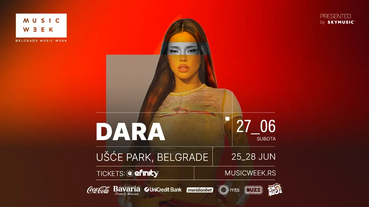 Beograd je spreman da Bangarangu! Dara prvi put nastupa u Srbiji 27. juna na festivalu Belgrade Music Week