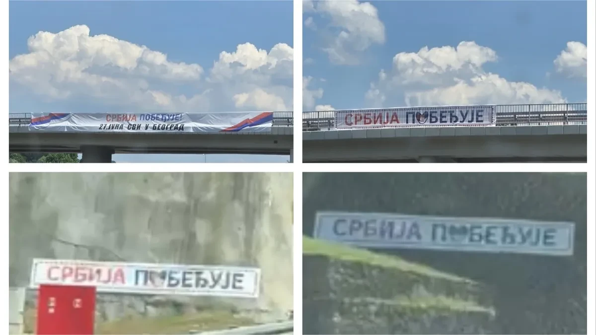 Moćna poruka dočekuje vozače širom naše zemlje: Srbija pobeđuje! (Foto/Video)