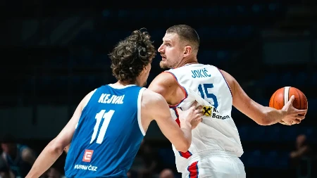 Jović i Jokić raspoloženi: Siguran trijumf Srbije protiv Češke 