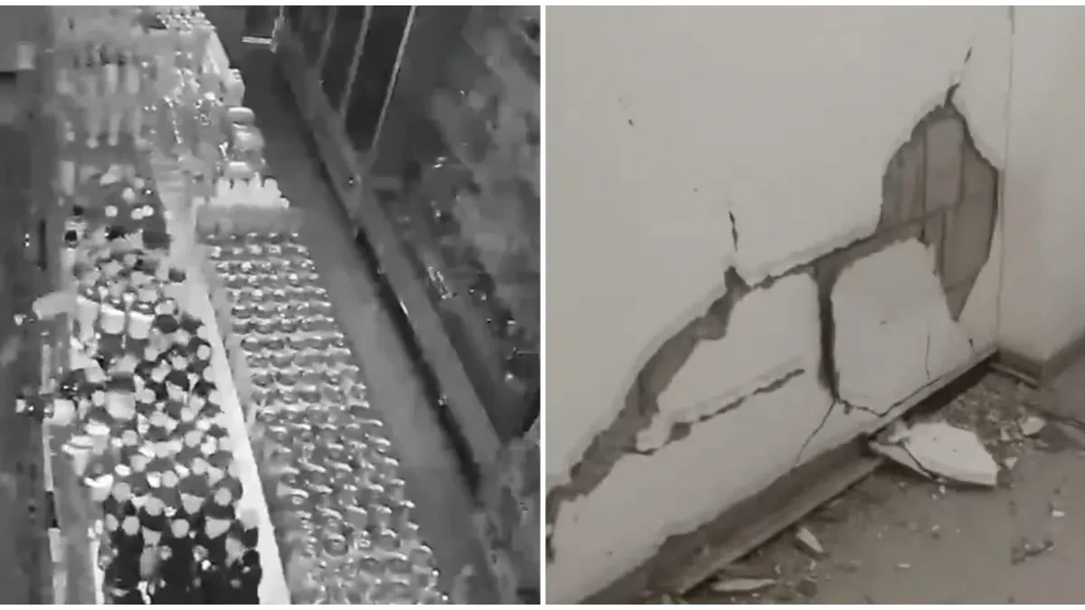 Pojavili se snimci snažnog zemljotresa, sve se trese! Stvari padaju sa polica, oštećena zgrada (VIDEO)