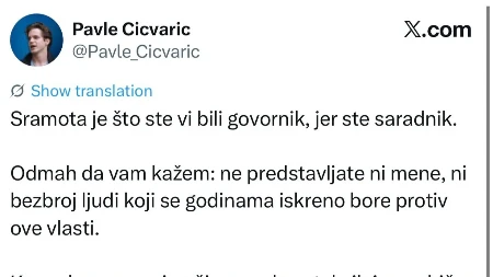Pa oni bi i čekić pokvarili, a ne državu! Student blokader napao govornicu koju su pozvali studenti blokaderi