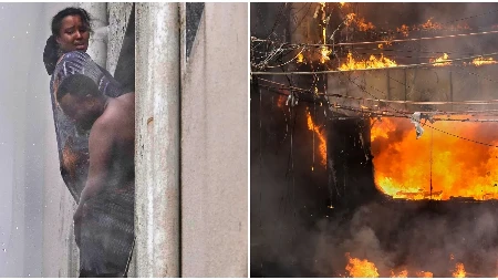 Ljudi visili sa prozora dok je plamen gutao zgradu! Najmanje 18 mrtvih, jezive scene iz Nju Delhija (FOTO)