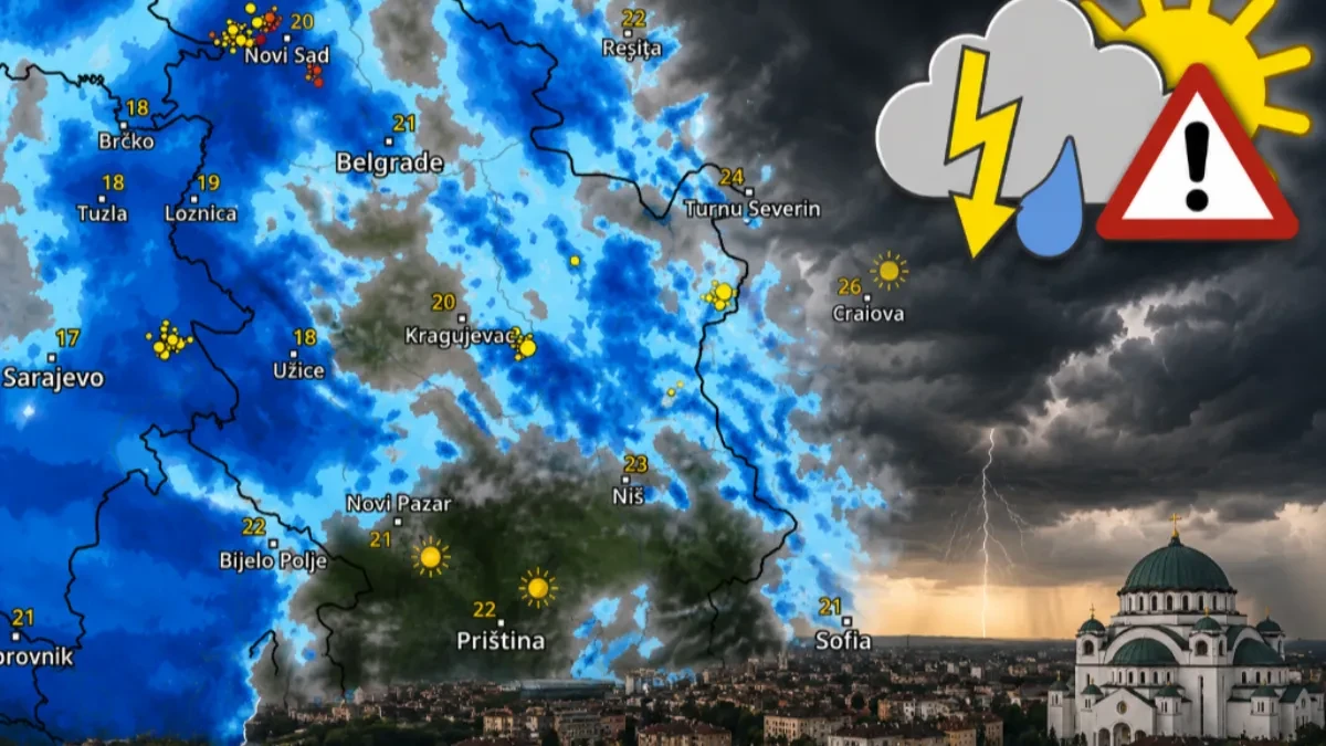 Radar otkriva kada stiže najjači udar nevremena: Evo koji delovi Srbije su prvi na udaru