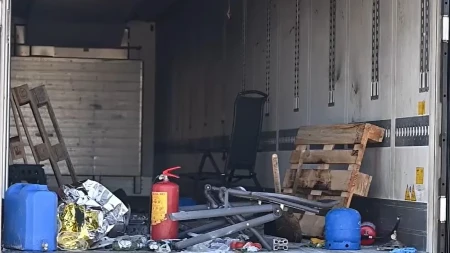  Užas! Prve slike eksplozija plinske boce u kojoj je povređeno sedam kamiondžija iz Srbije! (FOTO)