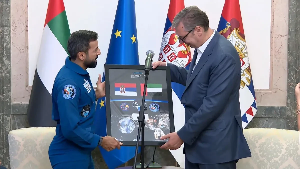 Prvi arapski astronaut! Vučić se sastao sa ministrom omladine UAE (VIDEO)