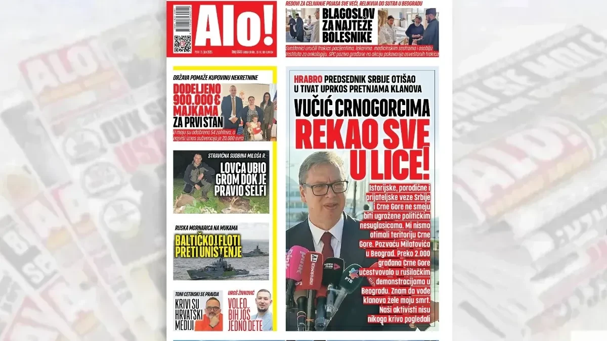Predsednik otišao u Tivat uprkos pretnjama klanova: Vučić Crnogorcima rekao sve u lice!