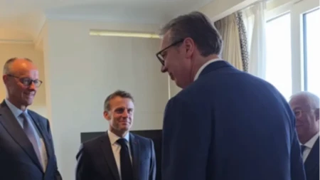 Vučić se oglasio iz Tivta: Sastanak sa Makronom, Mercom, Ursulom i Koštom (VIDEO)