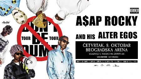 Počela prodaja ulaznica za koncert A$AP ROCKY-JA:  Svetska modna i muzička ikona nastupa 8. oktobra u Beogradskoj areni 