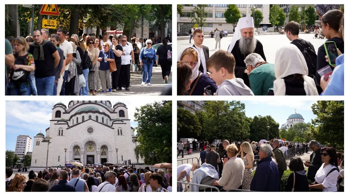 Hodočašće kakvo nismo videli u Beogradu: Više od 800.000 vernika pred Hramom Svetog Save - neko je plakao, neko zahvaljivao, a svi su došli sa istom nadom (VIDEO)