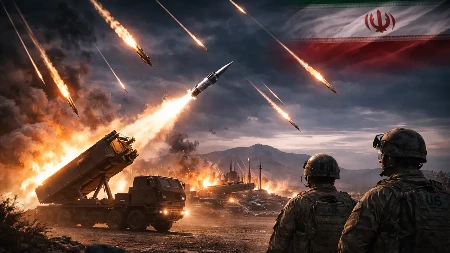 Nebo pretvoreno u buktinju! Moćni PVO sistemi presreli sedam iranskih raketa!