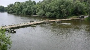 Vojska Srbije postavila most preko Velike Morave kod Svilajn
