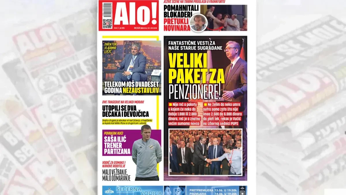 FANTASTIČNE VESTI ZA NAŠE STARIJE SUGRAĐANE Veliki paket za penzionere!