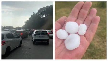 Gruva grad, kola stoje u kolonama, čuje se dečji plač! Oluja napravila haos u srpskom komšiluku