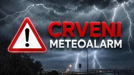 RHMZ upalio crveni meteoalarm: Bežite sa ulica, stravična oluja udara na Srbiju