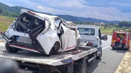 Crni niz na putevima u Srbiji se nastavlja: Žena poginula u prevrtanju automobila na auto-putu Miloš Veliki (FOTO)
