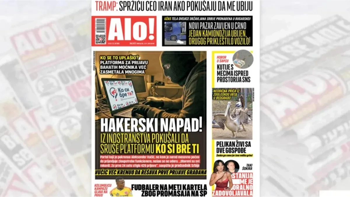 KO SE TO UPLAŠIO? Platforma za prijavu bahatih moćnika već zasmetala mnogima 