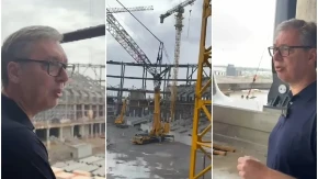 Vučić pokazao kako napreduje Nacionalni stadion: Još je trka sa vremenom, ali uspećemo i pobedićemo!