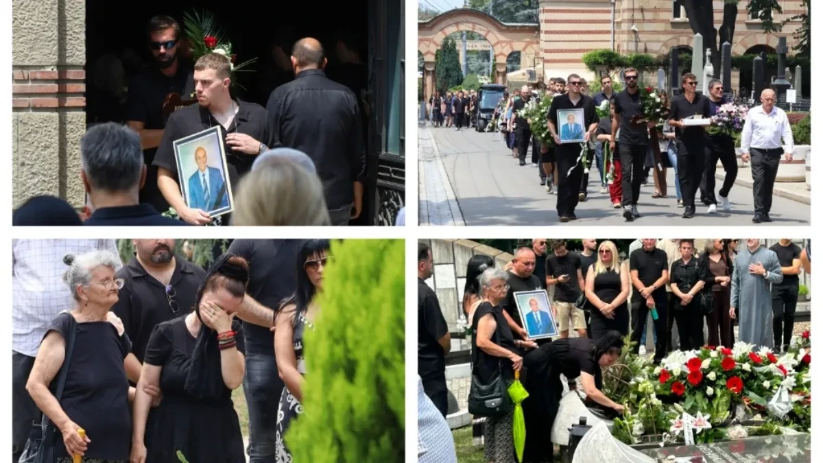 Sahranjen Andrija Bajić! Malu Canu drže da ne upadne u raku, uznemirujuće scene na Novom groblju