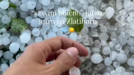 Ledene kuglice zasule Zlatibor! Šok snimci usred jula