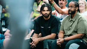 NBA zvezda gleda Srbiju! Veliki Jokićev prijatelj u prvom redu (VIDEO)