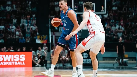 Jokić delio lekcije, Srbija se mučila, pa zgromila Švajcarsku