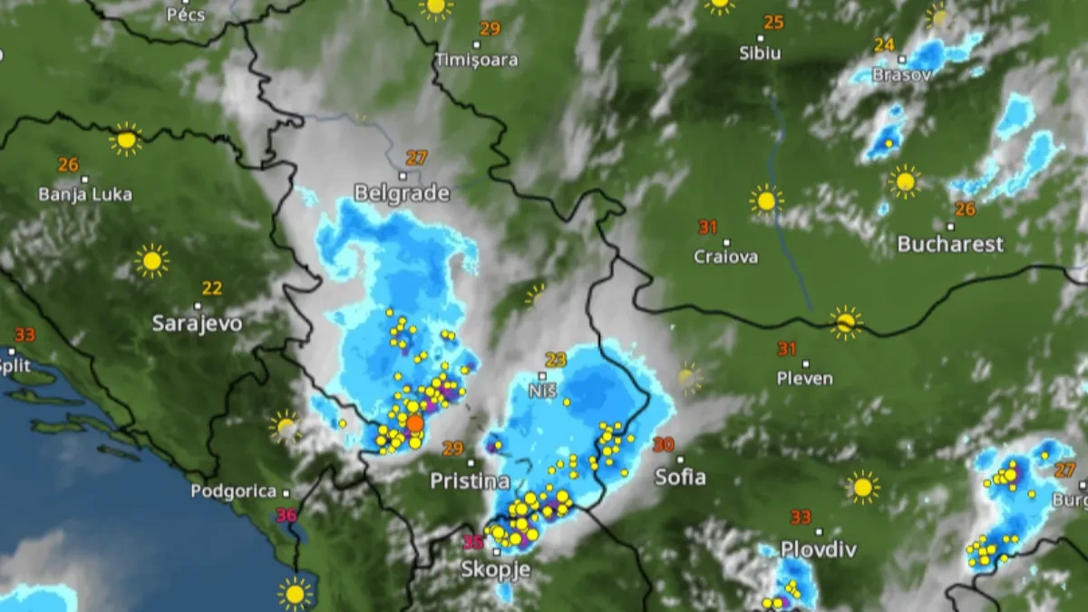 Snažna oluja iz Bosne upravo ulazi u Srbiju: Ovi delovi će bit prvi na udaru nepogoda