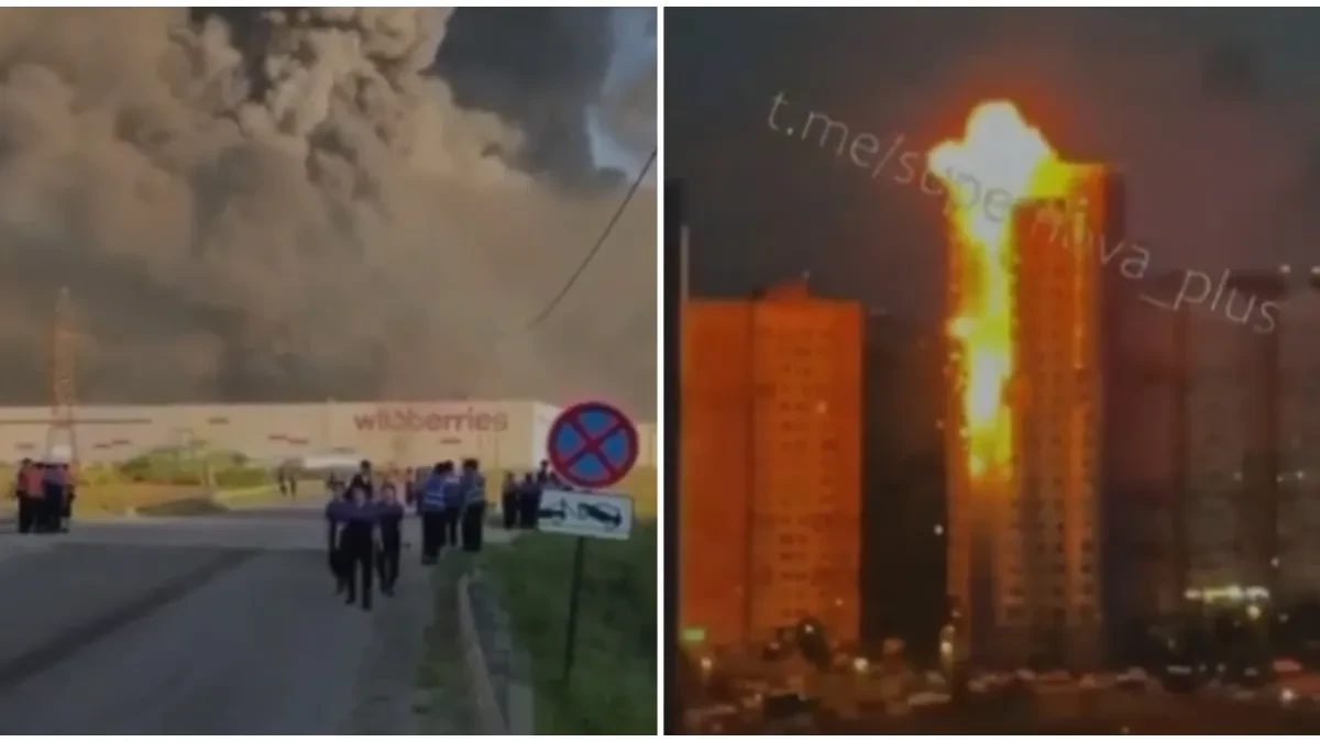 Katastrofa u Moskvi! Ukrajinci udarili sa više od 400 dronova, gore logistički centri i naftno skladište (VIDEO)